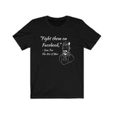 "Sun Tzu : Facebook"- Unisex Jersey Short Sleeve Tee