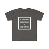 "Workout gloves?"- Men's Fitted T-shirt