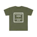 "Definition of Cardio" - Men's Fitted T-shirt
