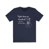 "Sun Tzu : Facebook"- Unisex Jersey Short Sleeve Tee