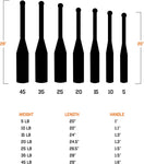 Clubbells ® by TACFIT - Patented Indian Clubs, Steel Clubs, Shoulder Strength, Exercise Club Bells