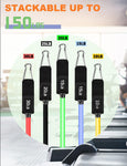 WHATAFIT Resistance Bands Set, Exercise Bands with Door Anchor, Handles, Carry Bag, Legs Ankle Straps for Resistance Training, Physical Therapy, Home Workouts for Men and Women