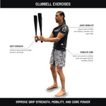 Clubbells ® by TACFIT - Patented Indian Clubs, Steel Clubs, Shoulder Strength, Exercise Club Bells