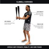 Clubbells ® by TACFIT - Patented Indian Clubs, Steel Clubs, Shoulder Strength, Exercise Club Bells