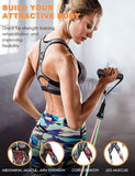 WHATAFIT Resistance Bands Set, Exercise Bands with Door Anchor, Handles, Carry Bag, Legs Ankle Straps for Resistance Training, Physical Therapy, Home Workouts for Men and Women
