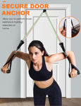 WHATAFIT Resistance Bands Set, Exercise Bands with Door Anchor, Handles, Carry Bag, Legs Ankle Straps for Resistance Training, Physical Therapy, Home Workouts for Men and Women