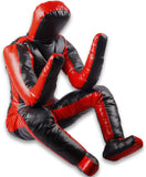 DAAN MMA Grappling Dummy Judo Punching Bag Dummy BJJ Wrestling Dummy Sitting Position Brazilian JIU Jitsu Submission Self Defense Training Vinyl Multicolor Choose Dummy 170cm UNFILLED