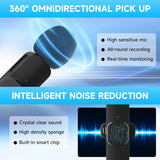 PQRQP 2 Pack Wireless Lavalier Microphones for iPhone, iPad - Crystal Clear Sound Quality for Recording, Live Streaming, YouTube, Facebook, TikTok