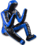 DAAN MMA Grappling Dummy Judo Punching Bag Dummy BJJ Wrestling Dummy Sitting Position Brazilian JIU Jitsu Submission Self Defense Training Vinyl Multicolor Choose Dummy 170cm UNFILLED