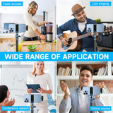 PQRQP 2 Pack Wireless Lavalier Microphones for iPhone, iPad - Crystal Clear Sound Quality for Recording, Live Streaming, YouTube, Facebook, TikTok