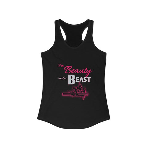 "Beauty and  a Beast"  - Women's Racerback Tank