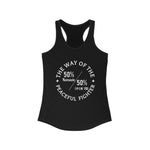 "The Way of the Peaceful Fighter" - Women's Raceback Tank Top