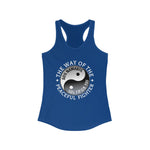 "Yin Yang of the Peaceful Fighter" - Women's Raceback Tank Top