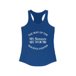 "The Peaceful Fighter" - Women's Raceback Tank Top