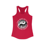"Yin Yang of the Peaceful Fighter" - Women's Raceback Tank Top