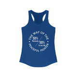 "The Way of the Peaceful Fighter" - Women's Raceback Tank Top