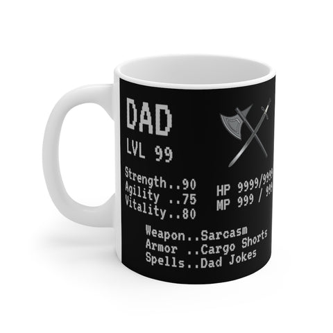 ''The Retro RPG Dad'' coffee Mug (11oz)
