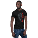"Panther Warrior Red"- Short-Sleeve Unisex T-Shirt