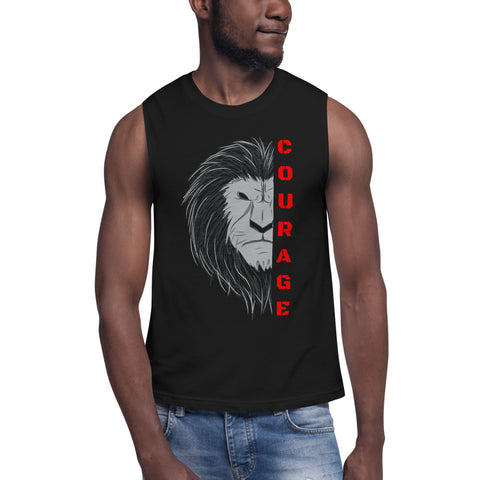 ''Courageous Lion'' Muscle Shirt