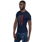 "Panther Warrior Red"- Short-Sleeve Unisex T-Shirt