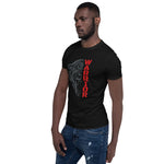 "Panther Warrior Red"- Short-Sleeve Unisex T-Shirt