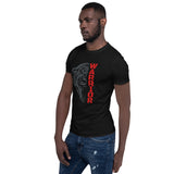 "Panther Warrior Red"- Short-Sleeve Unisex T-Shirt