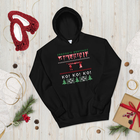 "Season's Beatings"- Ugly Christmas Hoodie