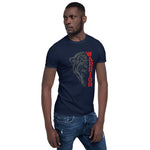 "Panther Warrior Red"- Short-Sleeve Unisex T-Shirt