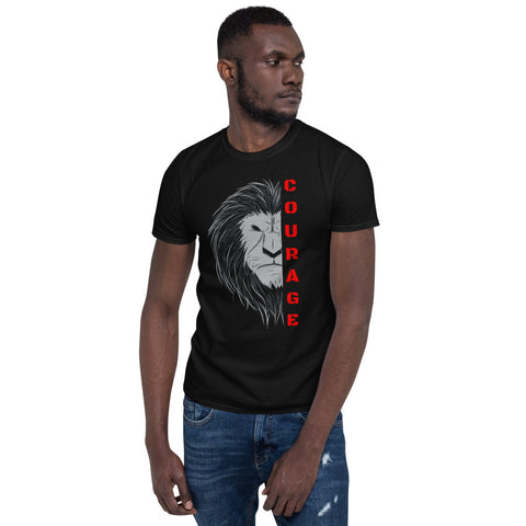 "Courageous Lion" Short-Sleeve Unisex T-Shirt