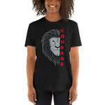 "Courageous Lion" Short-Sleeve Unisex T-Shirt