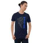 "Panther Warrior Blue" - Short-Sleeve Unisex T-Shirt
