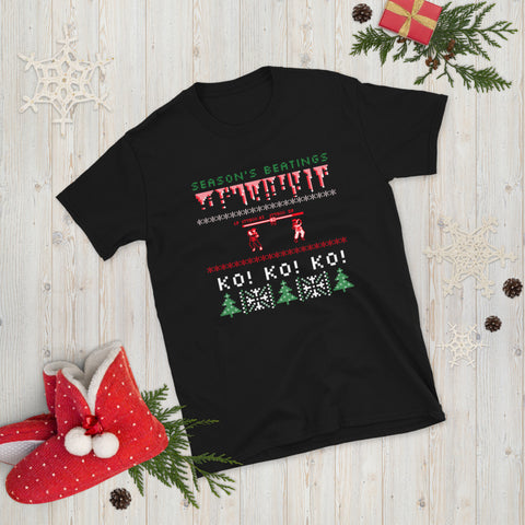 "Season's Beatings" - Ugly Christmas T-Shirt