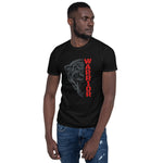 "Panther Warrior Red"- Short-Sleeve Unisex T-Shirt