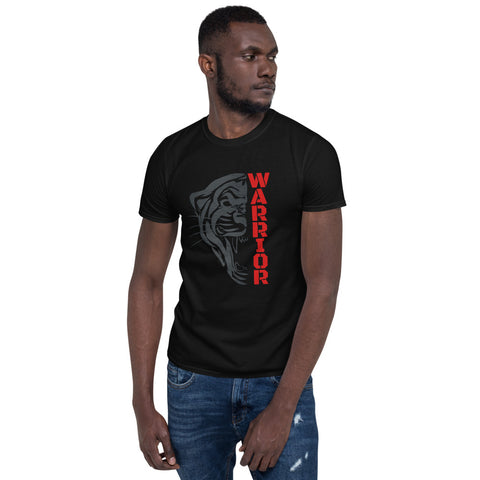"Panther Warrior Red"- Short-Sleeve Unisex T-Shirt