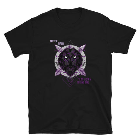 Black Panther Never Yield - Short-Sleeve T-Shirt