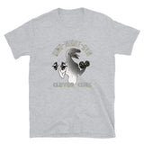 DINO-MIGHT-GYM: Clever Curl Raptor T-shirt