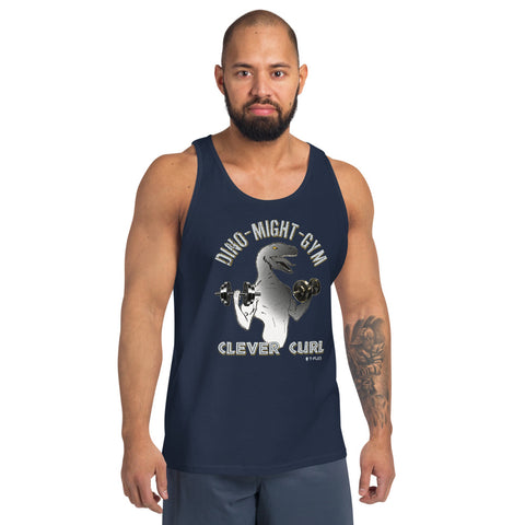 DINO-MIGHT GYM: Clever Curl Raptor Tank Top