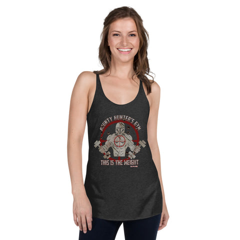 "Bounty Hunter's Gym" Women's Racerback Tank